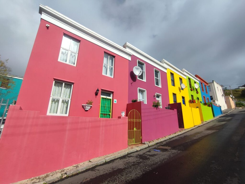 Bunte Häuser im Bo-Kaap, Kapstadt