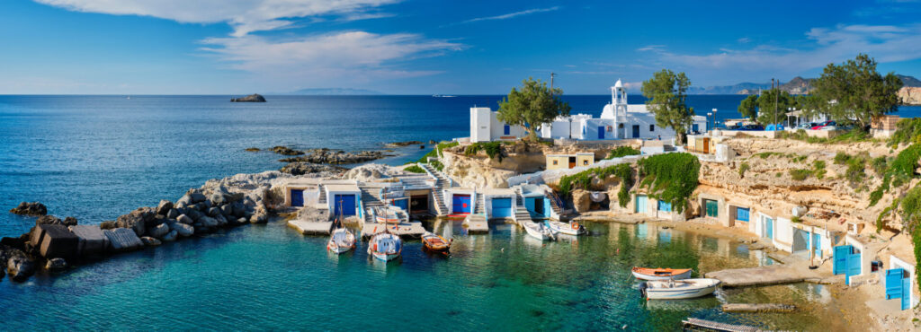 Fischerdorf Mandrakia auf Milos, Griechenland